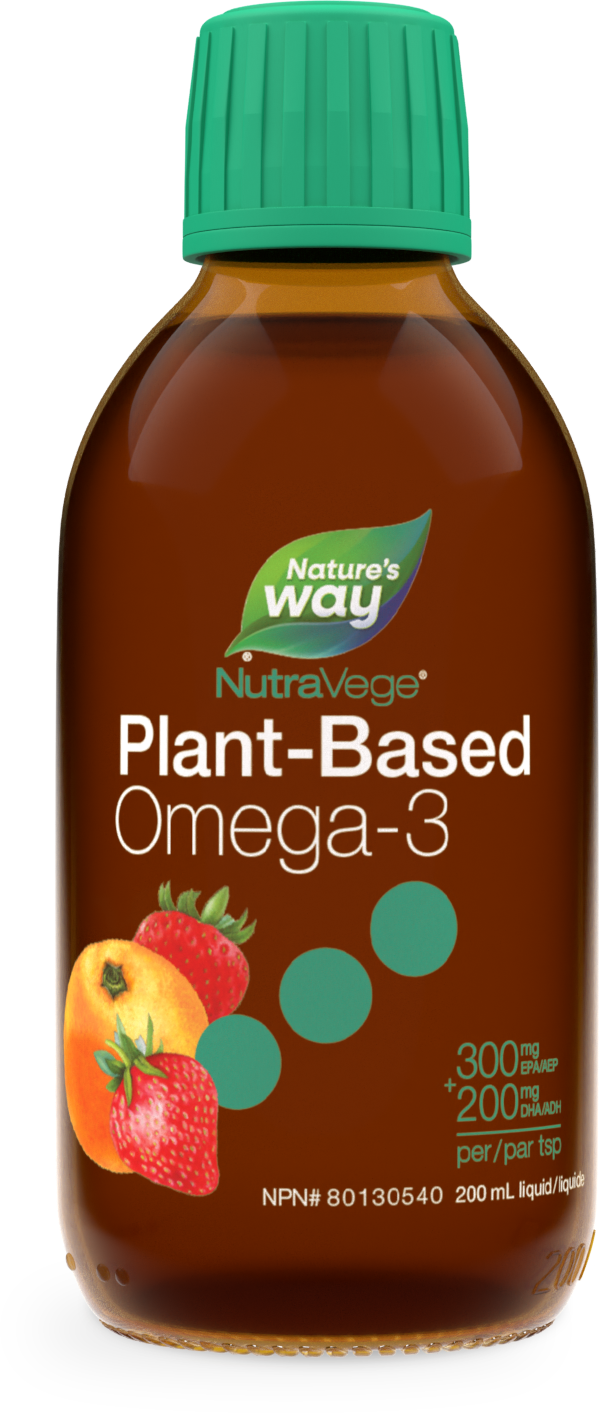 NutraVege™ Omega-3, Plant Based, Strawberry Orange / 6.8 fl oz (200 ml)