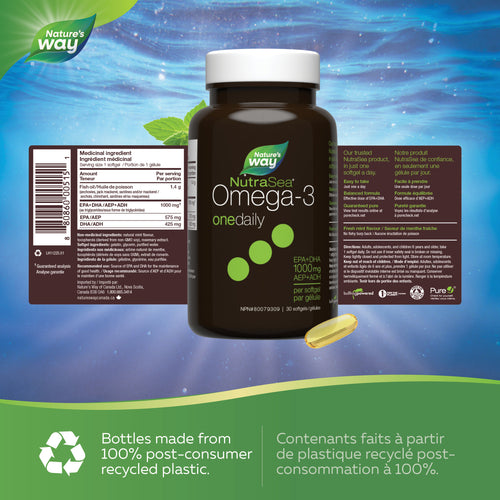 NutraSea® Omega-3 One Daily Liquid Gels, Fresh Mint / 30 softgels