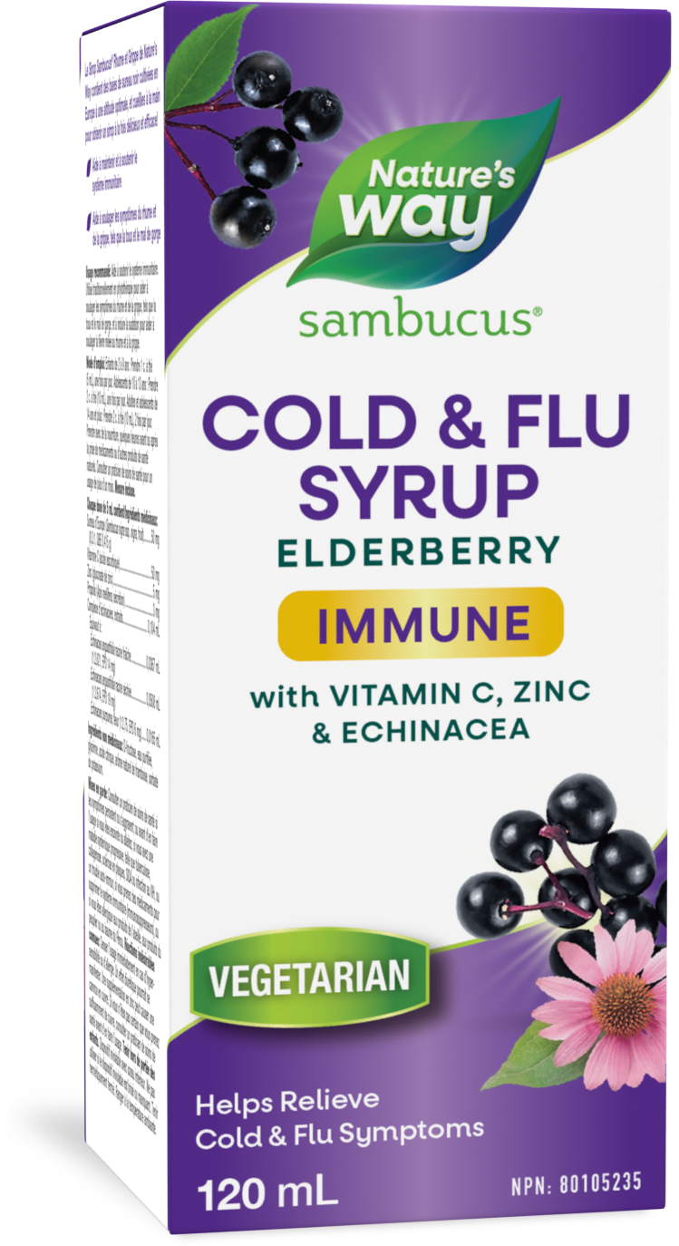 Sambucus Immune Cold and Flu Care, Sirop / 4 fl oz (120 ml)