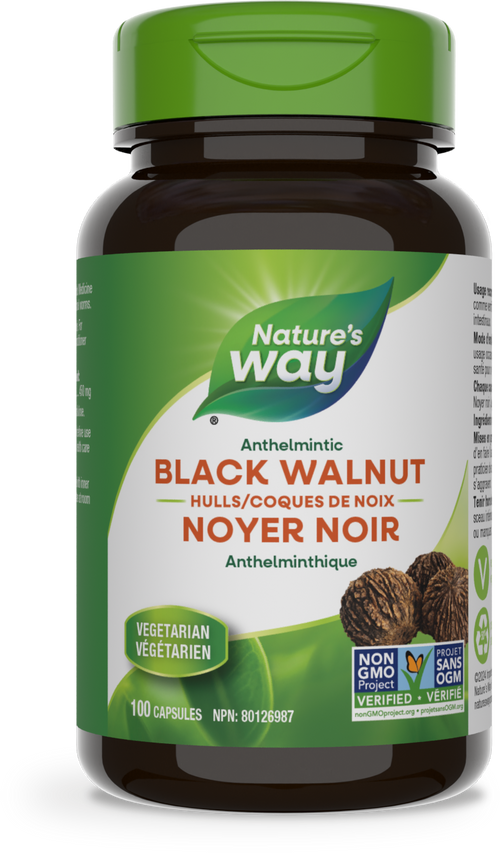 Black Walnut Hulls / 100 capsules