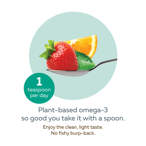 NutraVege™ Omega-3, Plant Based, Strawberry Orange / 16.9 fl oz (500 ml)