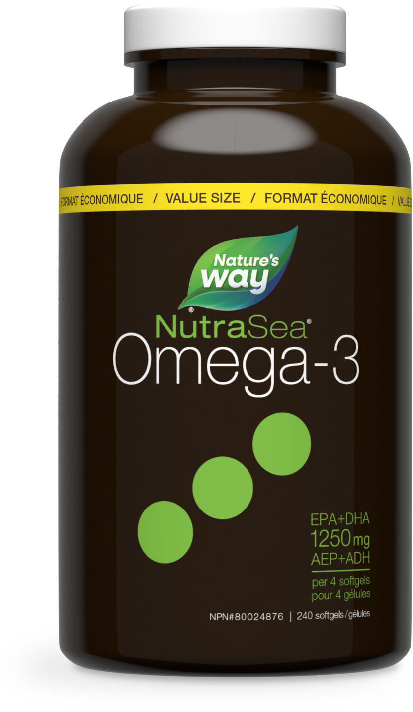NutraSea® Omega-3 Softgels, Lemon / 240 softgels