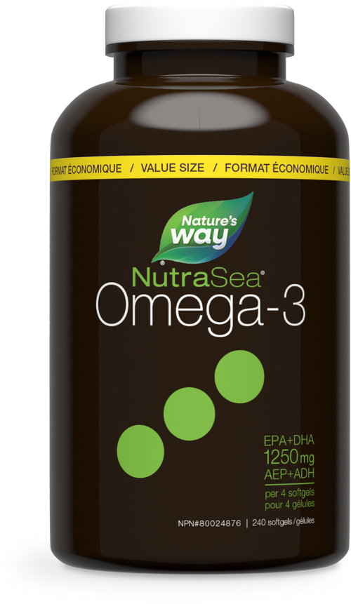 NutraSea® Omega-3 Softgels, Lemon / 240 softgels