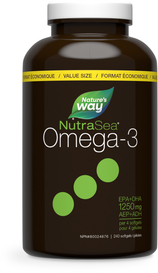 NutraSea® Omega-3 Softgels, Lemon / 240 softgels