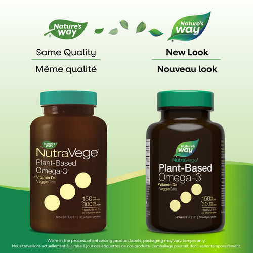 NutraVege+D Omega-3 Plant 30 Liquidgels / 30 softgels