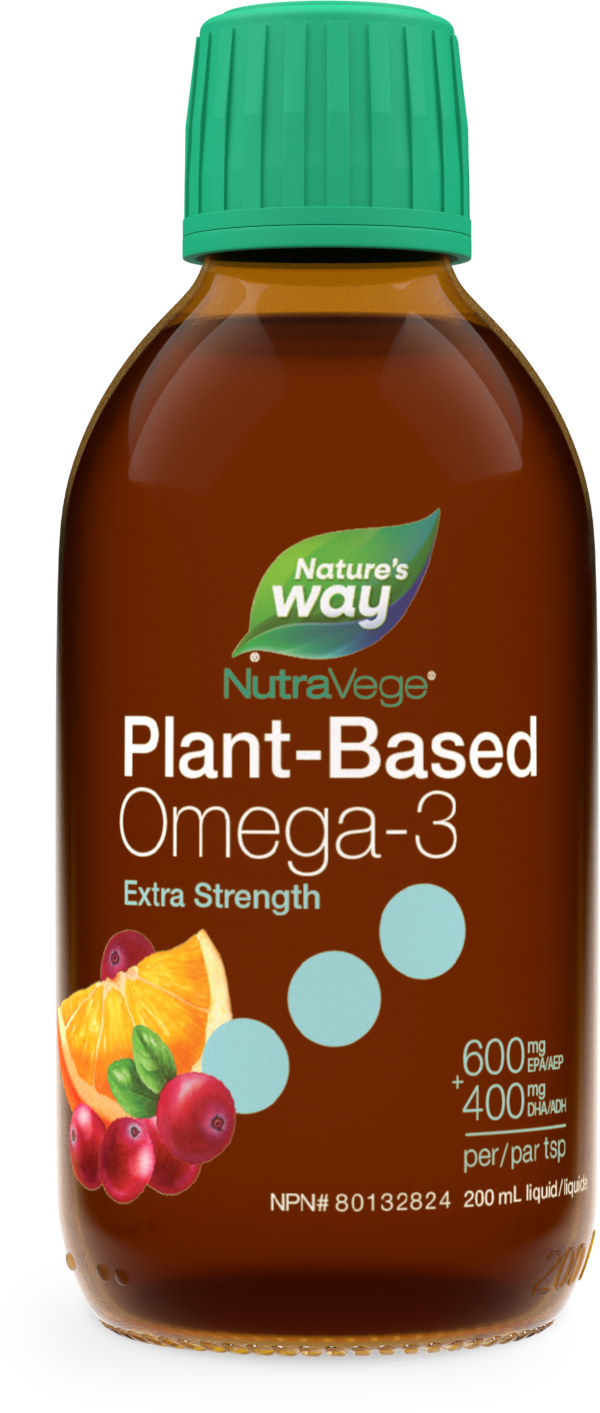 NutraVege Oméga-3 à base de plante, Extra fort, Canneberge Orange / 200 mL (6,8 oz liq.)
