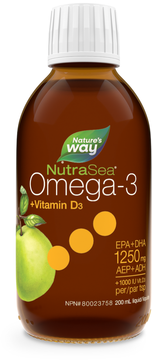NutraSea+DMC Oméga-3, Pomme croquante / 200 mL (6,8 oz liq.)