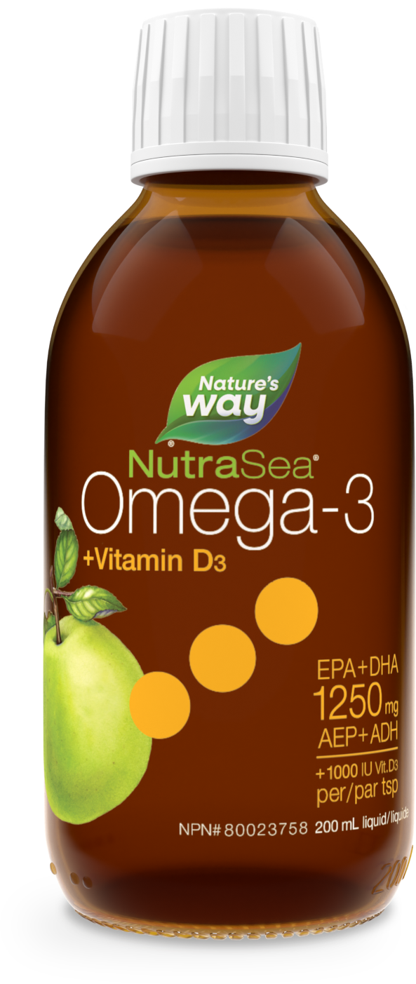 NutraSea+DMC Oméga-3, Pomme croquante / 200 mL (6,8 oz liq.)