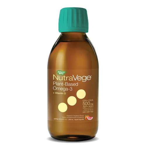 NutraVege™ Omega-3 +D, Plant Based, Grapefruit Tangerine / 6.8 fl oz (200 ml)