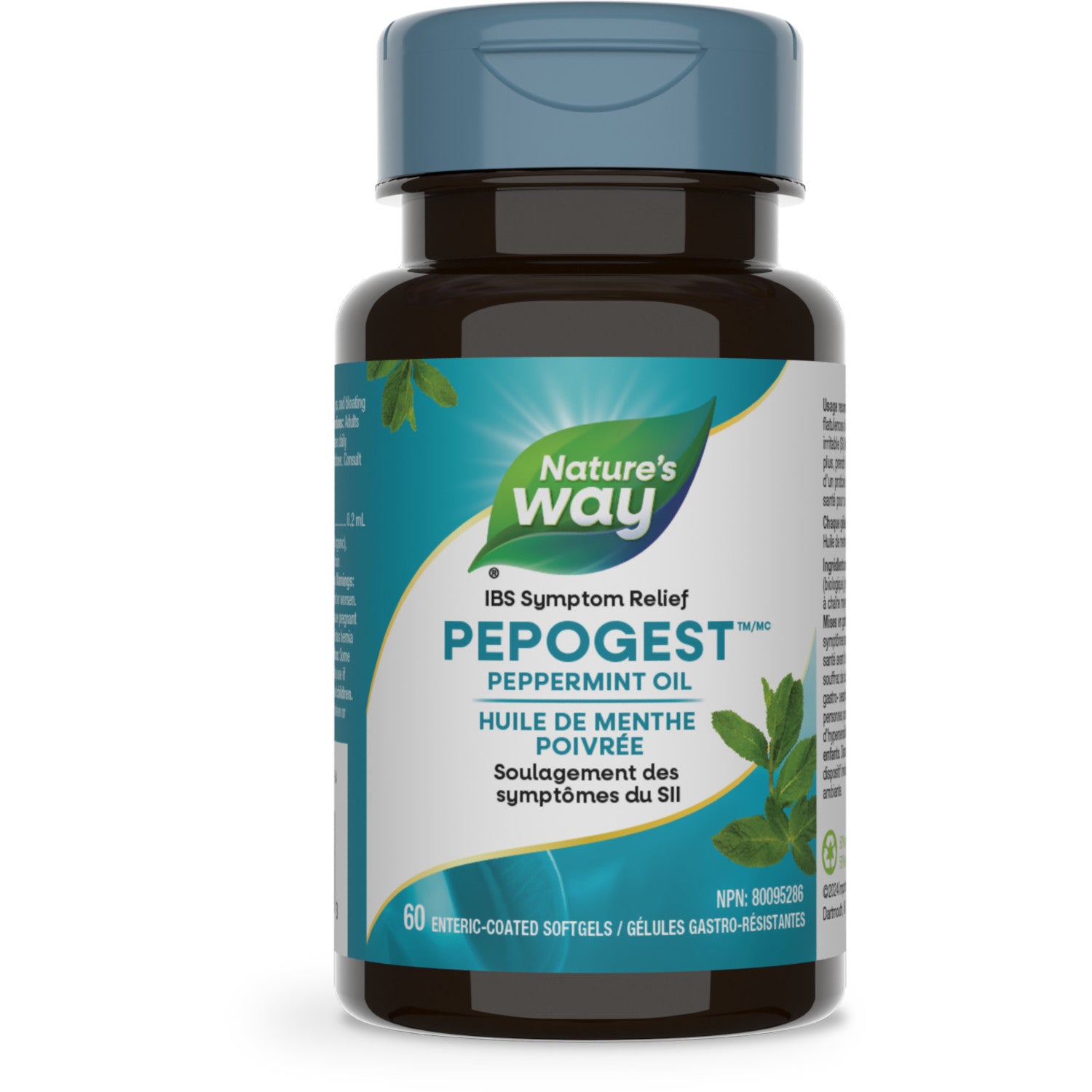 Pepogest™, Huile Essentielle de Menthe Poivrée / 60 gélules