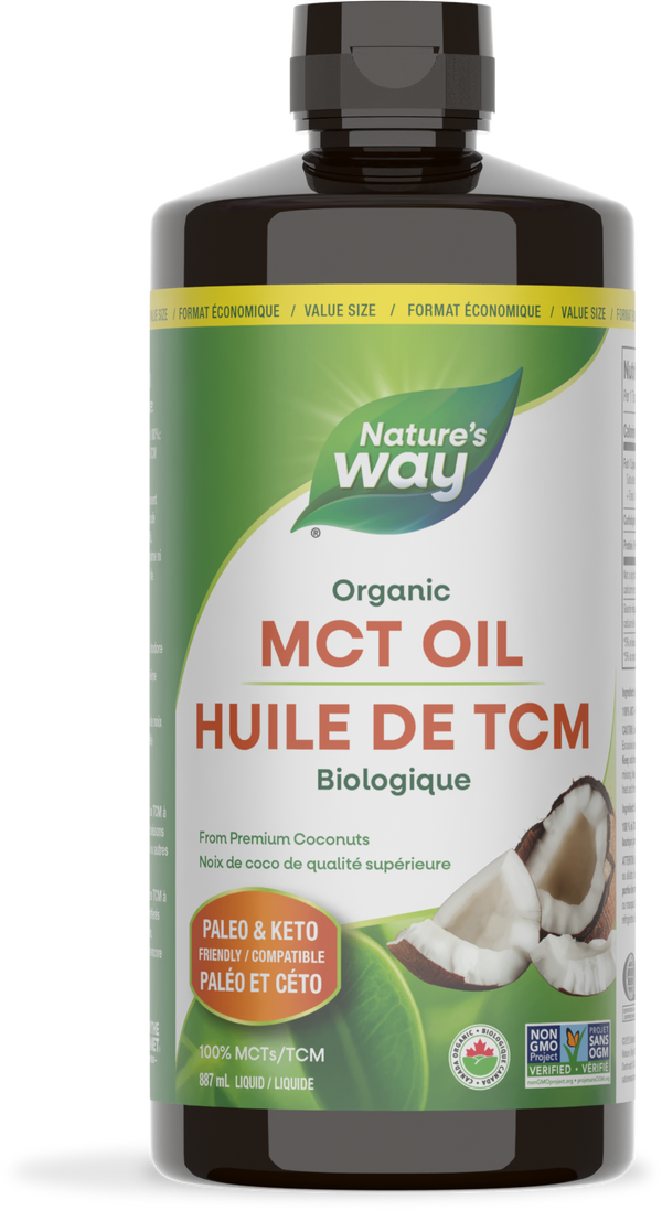 100% Organic MCT Oil 887 ml (30 fl oz) / 30 fl oz (887 ml)