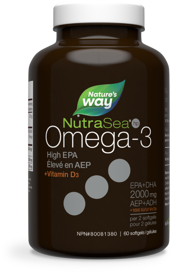 NutraSea® HP™ +D Omega-3 Liquid Gels, Fresh Mint / 60 softgels
