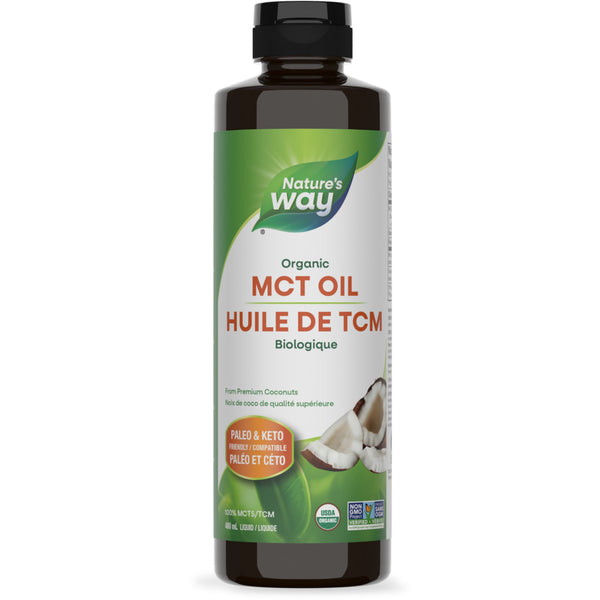 Nature's Way 100% MCT Oil From Coconut, Certified Organic / 16 fl oz (480 ml)