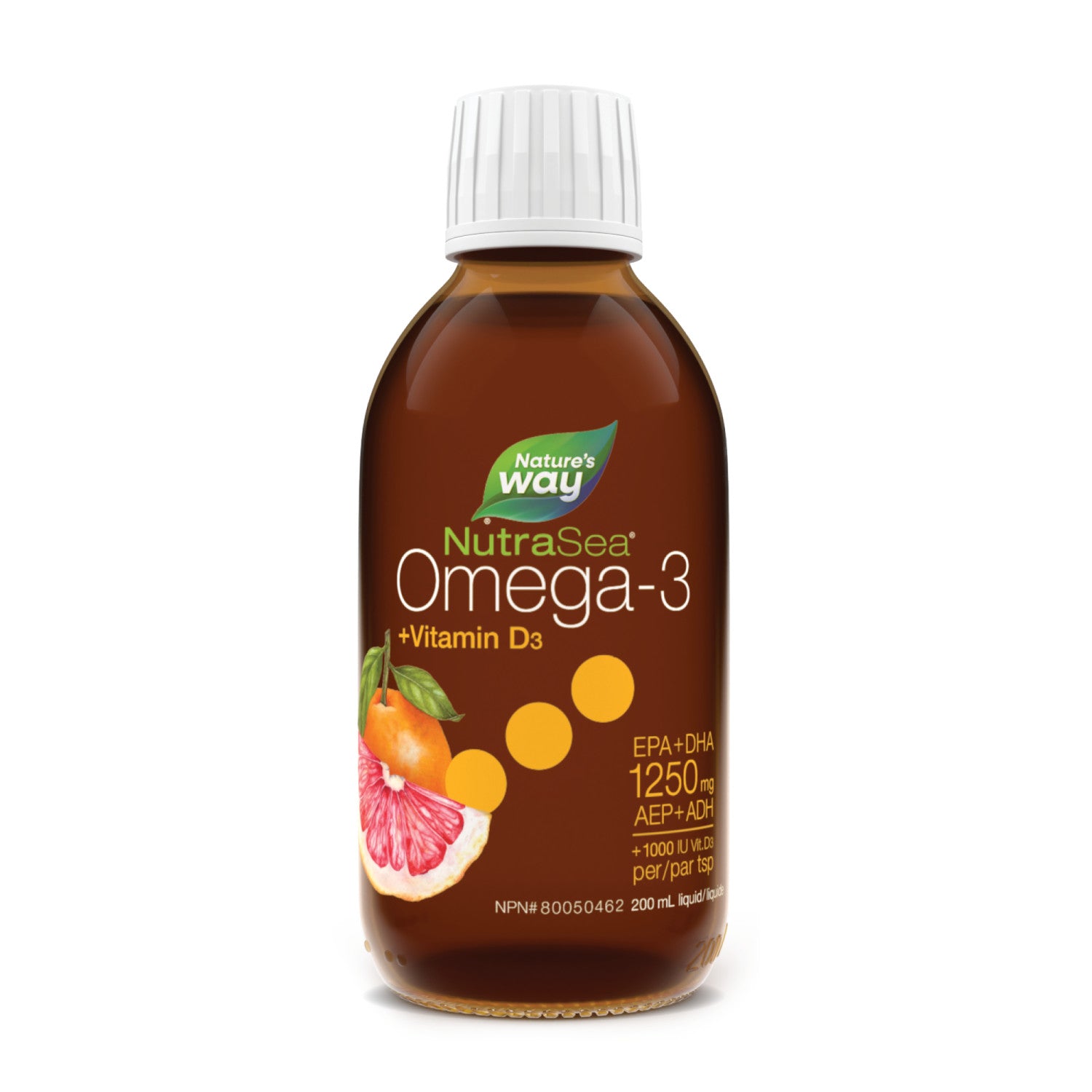 NutraSea+D™ Omega-3, Grapefruit Tangerine / 6.8 fl oz (200 ml)