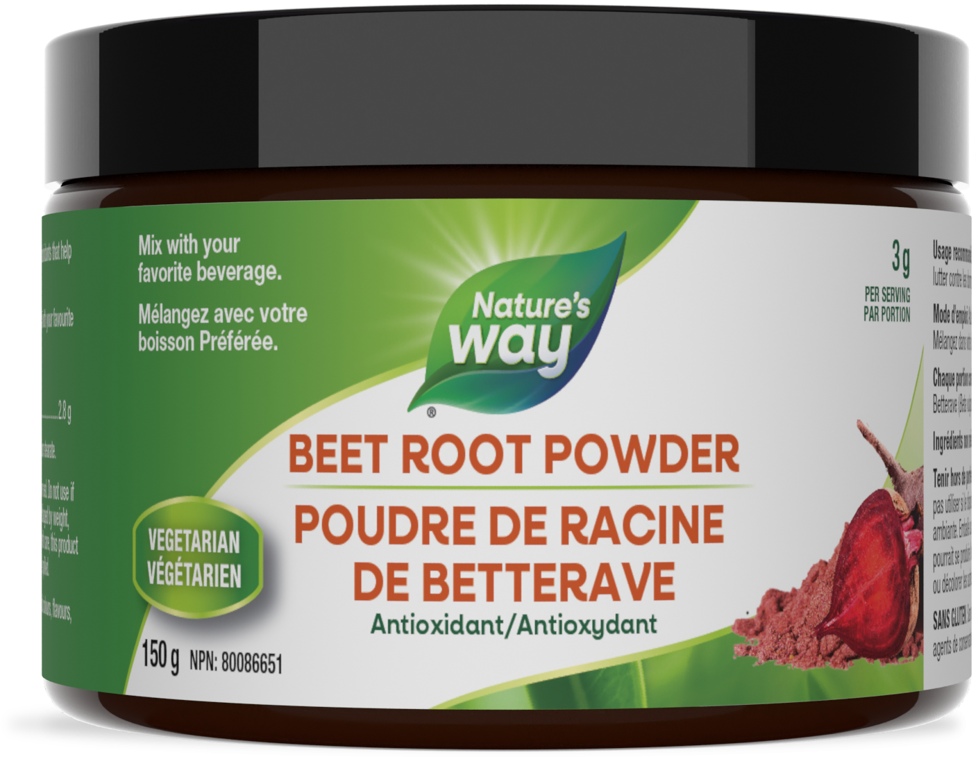 Poudre de racine de betterave / 5,3 oz (150 g)