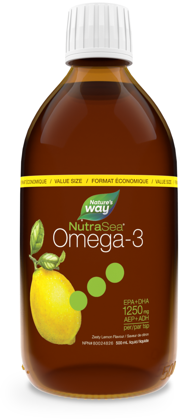NutraSea® Omega-3, Lemon / 16.9 fl oz (500 ml)