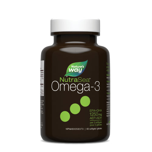 NutraSea® Oméga-3 Gélules liquides, Menthe fraîche / 60 gélules