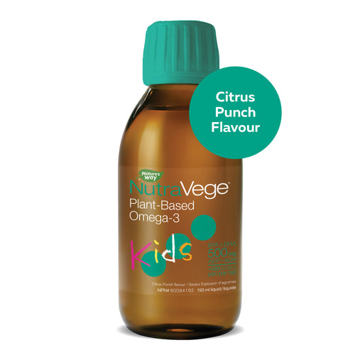 NutraVege Kids Omega-3, Plant-Based,  Citrus Punch / 5 oz (150 ml)