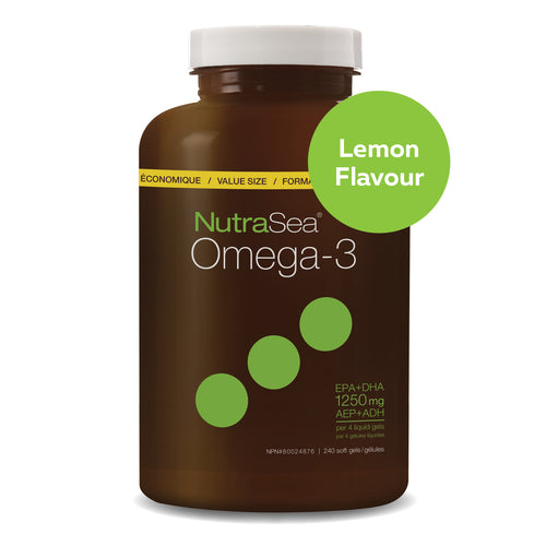 NutraSea® Omega-3 Liquid Gels, Lemon / 240 softgels