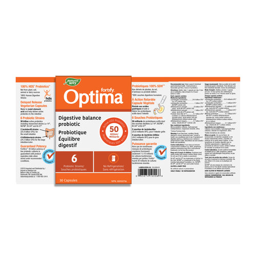 Fortify™ Optima™ Digestive Balance Probiotic / 30 capsules