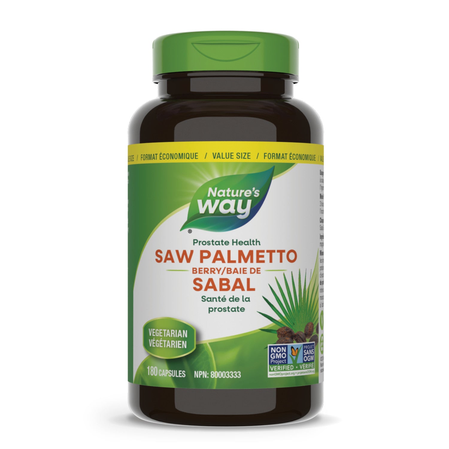 Saw Palmetto Berry, Value Size / 180 capsules