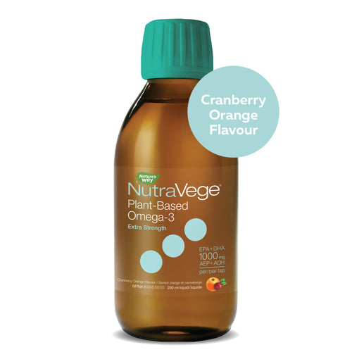 NutraVege™ Omega-3, Plant Based, Extra Strength, Cranberry Orange / 6.8 fl oz (200 ml)