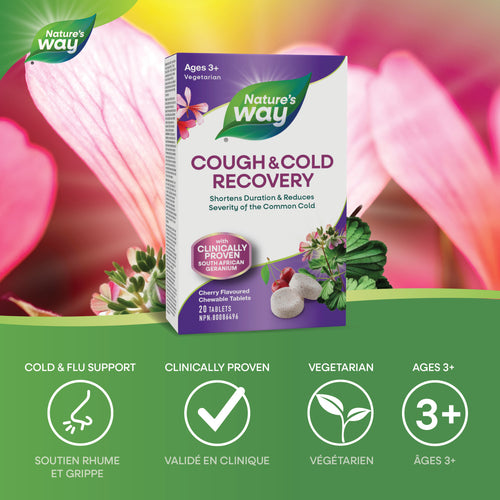 Nature's Way Cough & Cold Recovery Chewable Tablets / 20 chewables