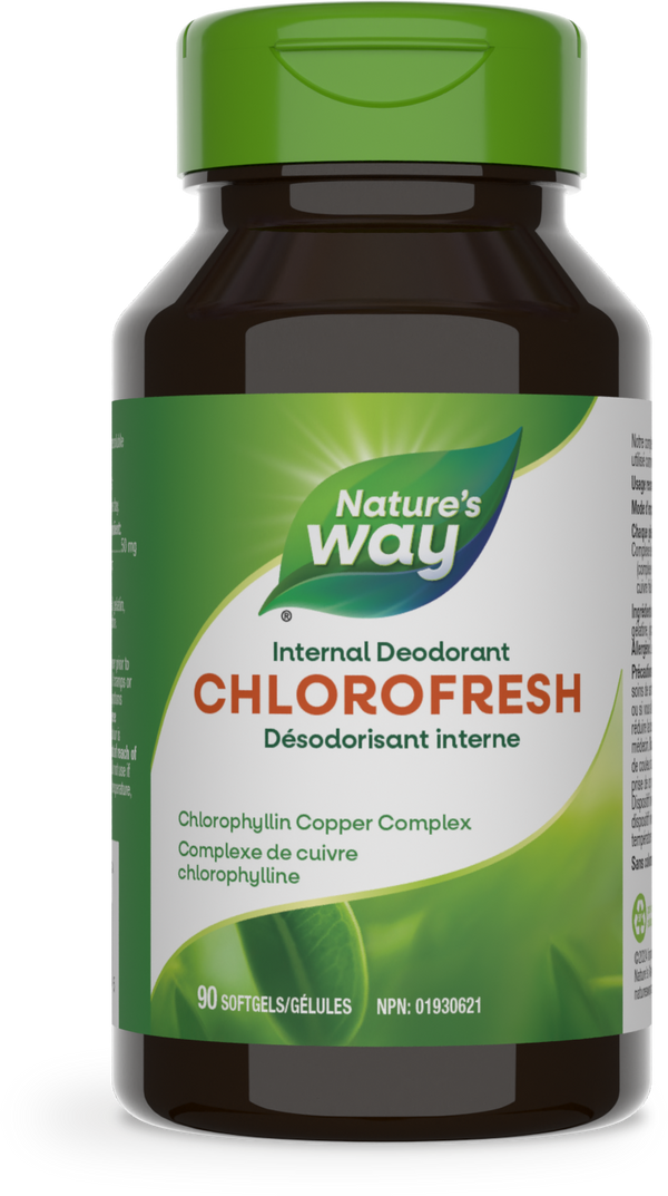 Chlorofresh, Complexe Chlorophylline Cuivre / 90 gélules