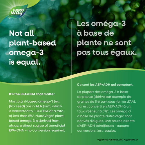 NutraVege™ Omega-3, à base de plantes, extra fort, canneberge orange / 16,9 fl oz (500 ml)