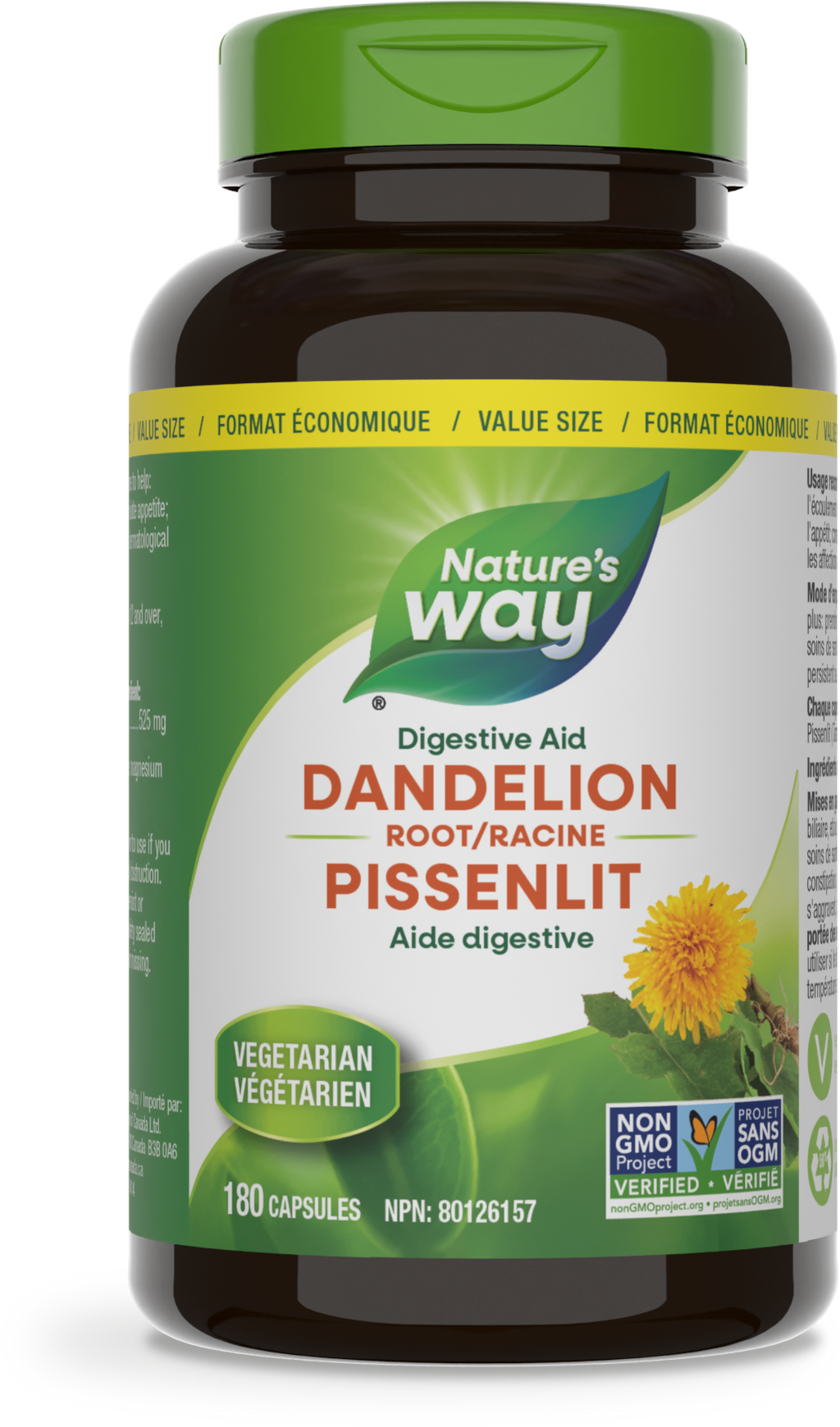 Dandelion Root / 180 capsules