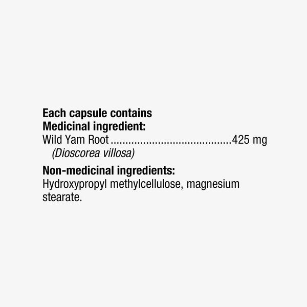 Wild Yam Root / 100 capsules