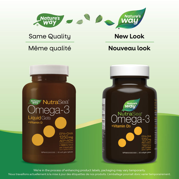 NutraSea+D™ Omega-3 Liquid Gels, Fresh Mint / 60 softgels