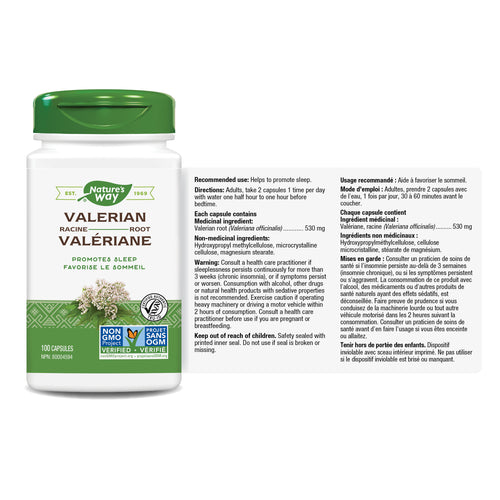 Valerian Root / 100 capsules