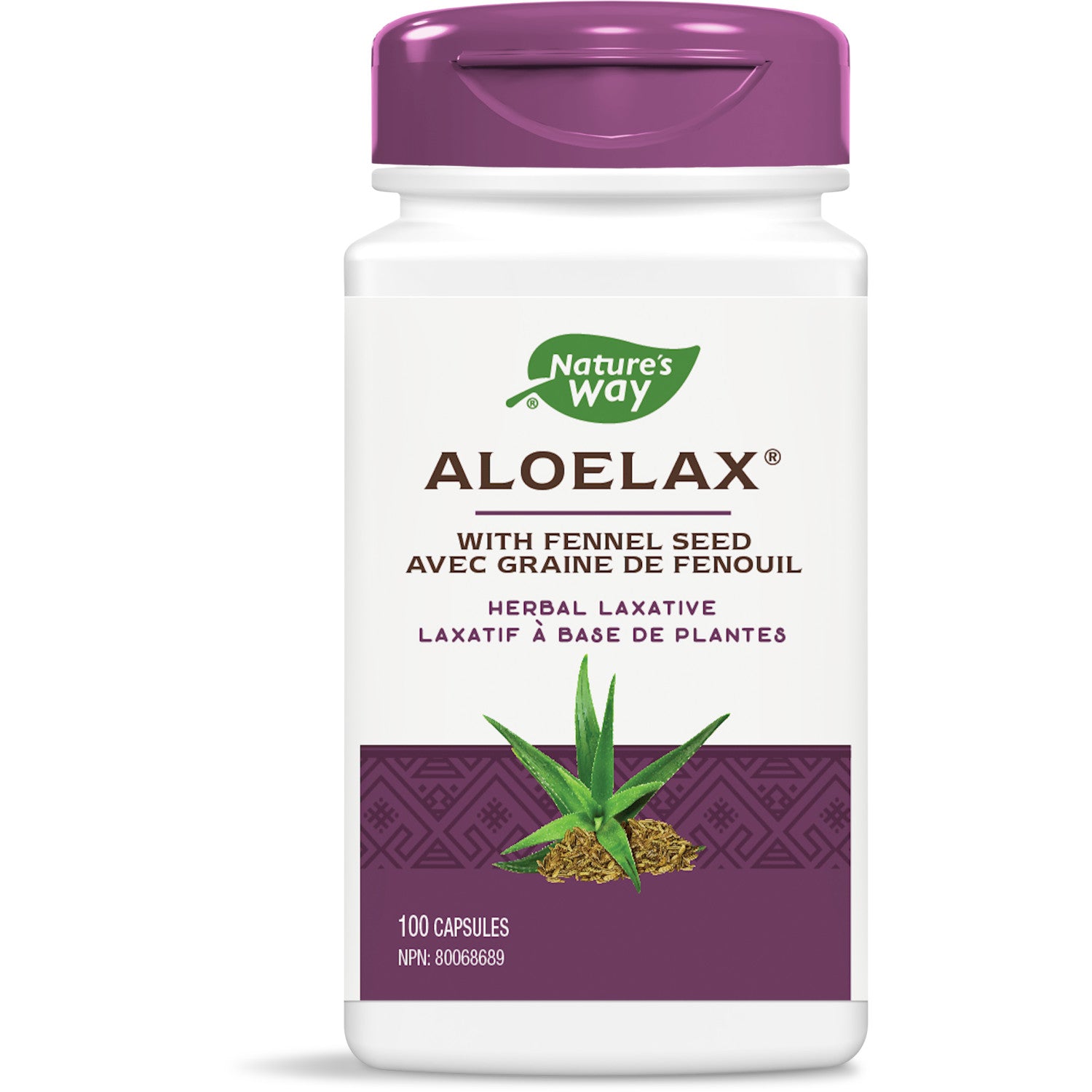 Aloelax, avec graines de fenouil / 100 gélules
