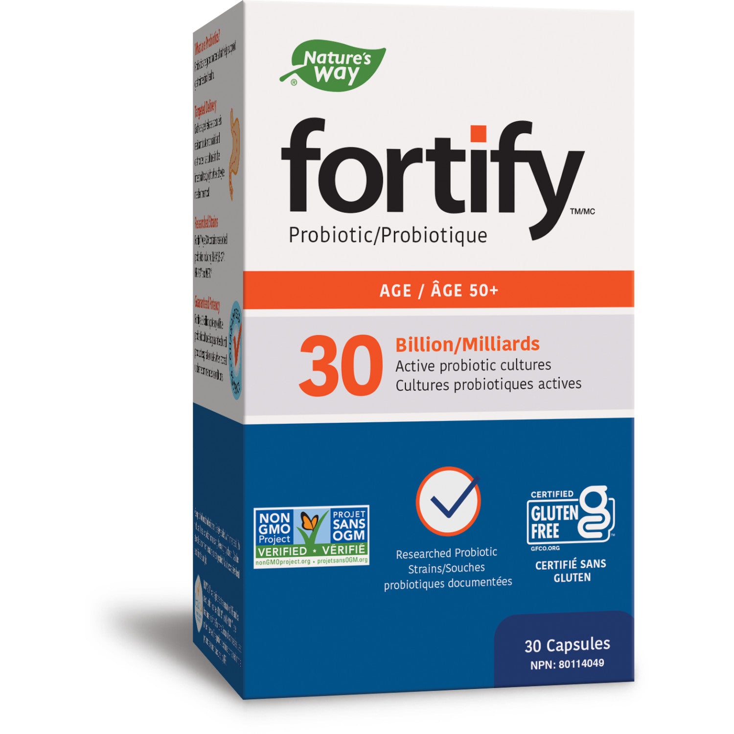 Probiotique Fortify™ 50+ / 30 gélules