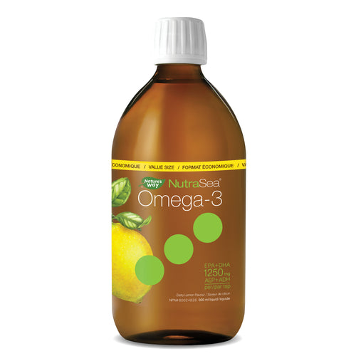 NutraSea® Omega-3, Lemon / 16.9 fl oz (500 ml)