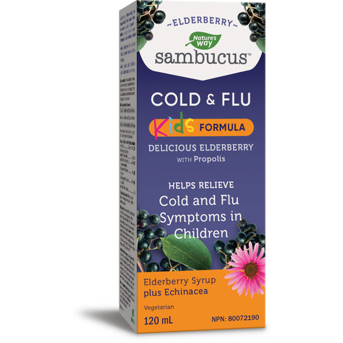 Enfants Sambucus Cold and Flu Care, Sirop / 4 fl oz (120 ml)