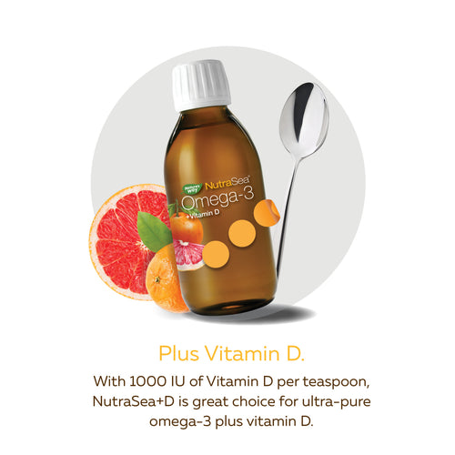 NutraSea+D™ Omega-3, Grapefruit Tangerine / 6.8 fl oz (200 ml)