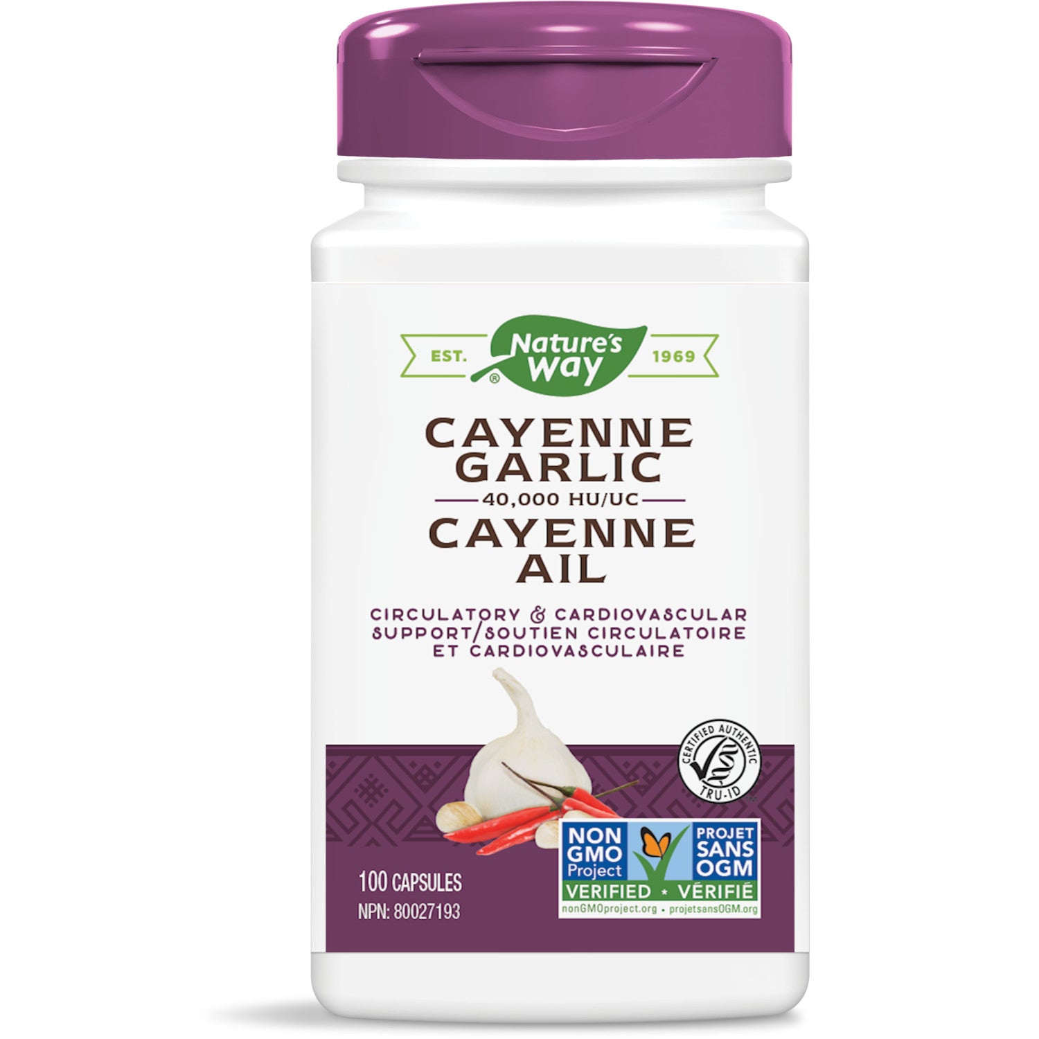 Cayenne-Ail, 40 000 HU / 100 gélules