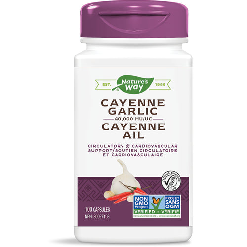 Cayenne-Garlic, 40,000 HU / 100 capsules