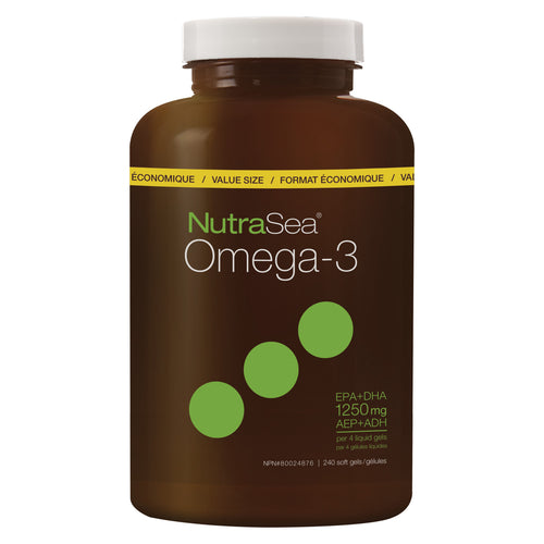 NutraSea® Omega-3 Liquid Gels, Lemon / 240 softgels