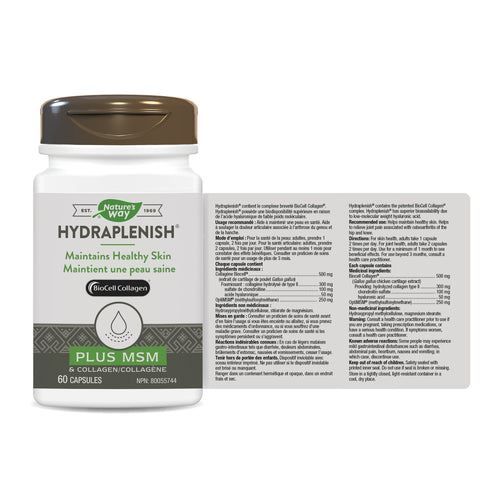 Hydraplenish® Plus MSM & Collagen / 60 capsules