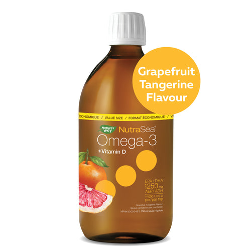 NutraSea+D™ Omega-3, Grapefruit Tangerine / 16.9 fl oz (500 ml)