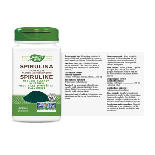 Spirulina, Micro-algae / 100 capsules