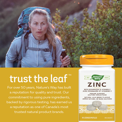 Zinc with Echinacea & Vitamin C / 60 lozenges